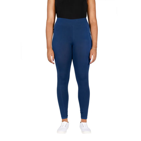 Navy Blue Adults Leggings with Pockets