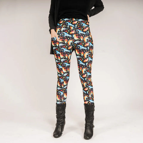 ainbowsaurus Adults Leggings with Pockets